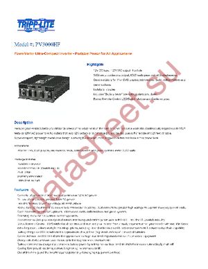 PV3000HF datasheet  